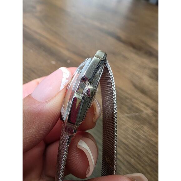 Tommy Hilfiger Tank Watch Women 21mm Silver Tone - Picture 7 of 16